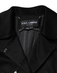 Dolce & Gabbana Wool-Silk Sartoria Italiano Coat - Black