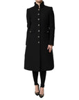 Dolce & Gabbana Wool Military Coat - Black