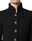 Dolce & Gabbana Wool Military Coat - Black
