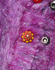 Dolce & Gabbana Button Mismatch Trench Coat - Purple