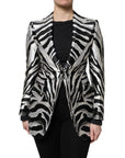 Dolce & Gabbana Zebra Print Single-Breasted Blazer