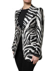 Dolce & Gabbana Zebra Print Single-Breasted Blazer