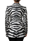 Dolce & Gabbana Zebra Print Single-Breasted Blazer