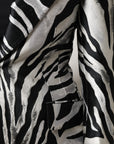 Dolce & Gabbana Zebra Print Single-Breasted Blazer
