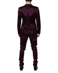 Dolce & Gabbana Vest, Blazer & Pants Silk 3-Piece Suit - Royal Purple