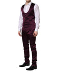 Dolce & Gabbana Vest, Blazer & Pants Silk 3-Piece Suit - Royal Purple