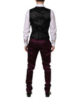 Dolce & Gabbana Vest, Blazer & Pants Silk 3-Piece Suit - Royal Purple