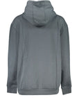 Cavalli Class Leopard Print Hoodie - Dark Gray/Grey
