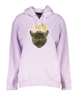 Cavalli Class Leopard Print Hoodie - Lilac