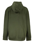 Cavalli Class Leopard Print Hoodie - Military Green