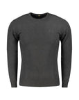 Cavalli Class Charcoal Black Fitted Sweater