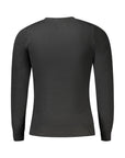 Cavalli Class Charcoal Black Fitted Sweater