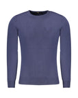 Cavalli Class Azure Blue Fitted Sweater