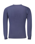 Cavalli Class Azure Blue Fitted Sweater