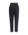 Balmain Black Tapered Wool Pants
