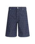 Fendi Geometric Denim Shorts