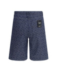 Fendi Geometric Denim Shorts