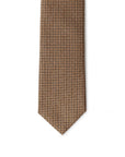 Giorgio Armani Geometric Brown Silk Suit Tie