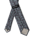 Giorgio Armani Geometric Gray/Grey Silk Suit Tie