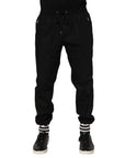 Dolce & Gabbana Black Cotton Jogger Pants