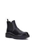 Prada Black Leather Chelsea Ankle Boots