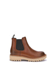 Prada Brown Leather Chelsea Ankle Boots