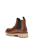 Prada Brown Leather Chelsea Ankle Boots