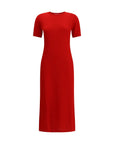 Fendi Monogram Red Long-Midi Dress