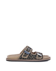 Fendi FF Double Buckle Flat Sandals