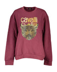 Cavalli Class Leopard Sweatshirt - Rustic Purple