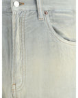 vintage light wash regular fit cord jeans