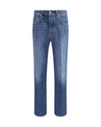 Givenchy Mid-Blue Washed Straight Fit Jeans