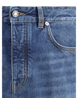 Givenchy Mid-Blue Washed Straight Fit Jeans