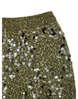 Gucci Green Sequin Embellished Midi Skirt
