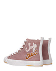 See By Chloé Pink Lace-Up High Top Sneakers