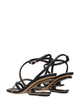 Fendi Leather Heeled Sandals