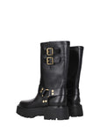 Celine Leather Ankle Biker Boots