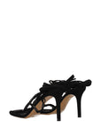 Isabel Marant Black Leather Stiletto Heel Sandals