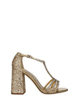 Miu Miu Embellished Gold High Heels