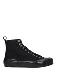 Jil Sander Canvas High Top Sneakers - Black
