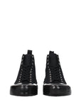 Jil Sander Canvas High Top Sneakers - Black