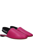 Givenchy Leather Fuchsia Pink Slingback Flat Sandals