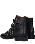 Givenchy Studded Black Leather Ankle Boots