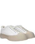 Marni Leather Low Top Sneakers - White