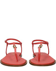 Christian Dior T-Bar Leather Sandals - Pink