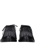 Max Mara Black Leather Lace-Up Dress Shoes