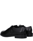 Max Mara Black Leather Lace-Up Dress Shoes