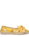 Miu Miu Floral Yellow Espadrilles