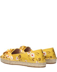 Miu Miu Floral Yellow Espadrilles