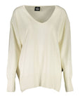 North Sails Wool-Cashmere V-Neck Relaxed Fit Sweater - White